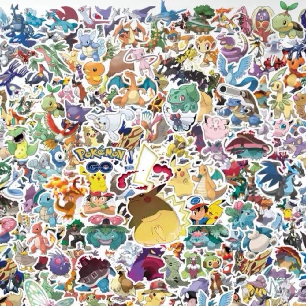 300 Pokemon Stickers Includes Megas and VMax